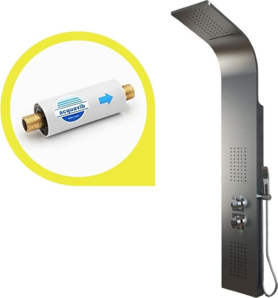 Colonna Doccia Jungle 4 Funzioni Acciaio Spazzolato Anticalcare Getto A Cascata Fai da te/Attrezzature per cucine e bagni/Attrezzature per bagni/Docce e componenti doccia/Filtri supporti e soffioni doccia/Docce fisse Ogomondo - Martina Franca, Commerciovirtuoso.it