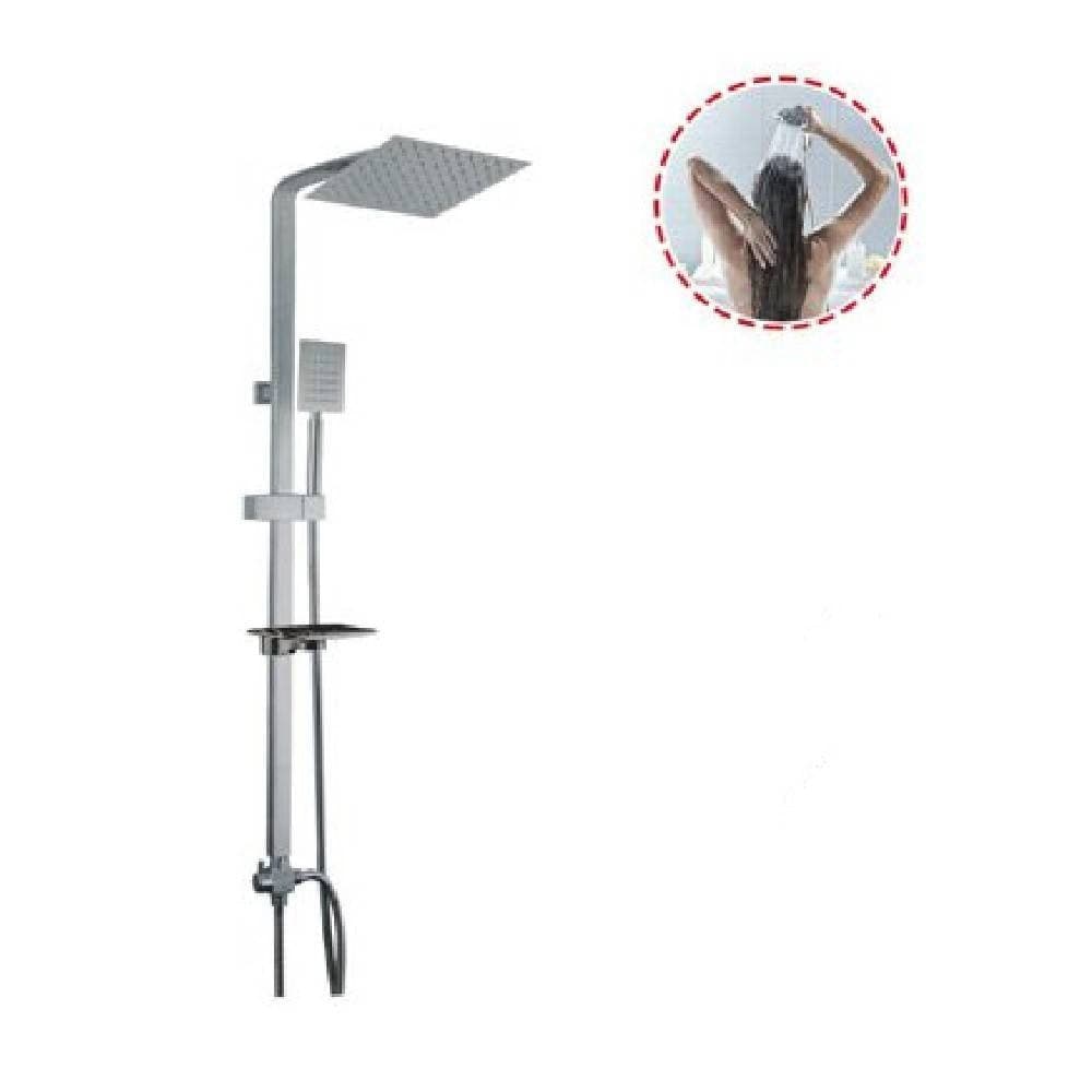 Colonna-Doccia-Saliscendi-Miscelatore-Cromato-Rubinetto-Con-Soffione-69126-Bagno