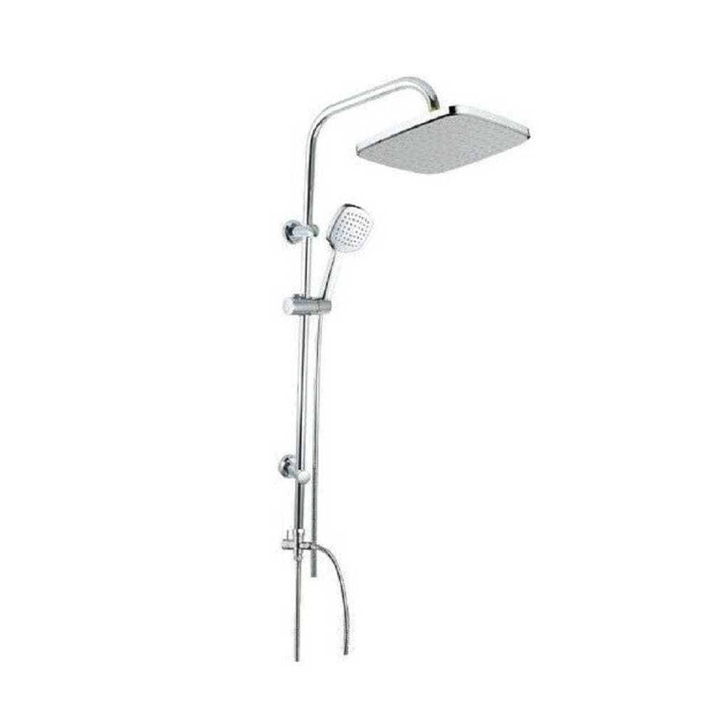 Colonna-Doccia-Saliscendi-Miscelatore-Cromato-Rubinetto-Soffione-Doccetta-59396