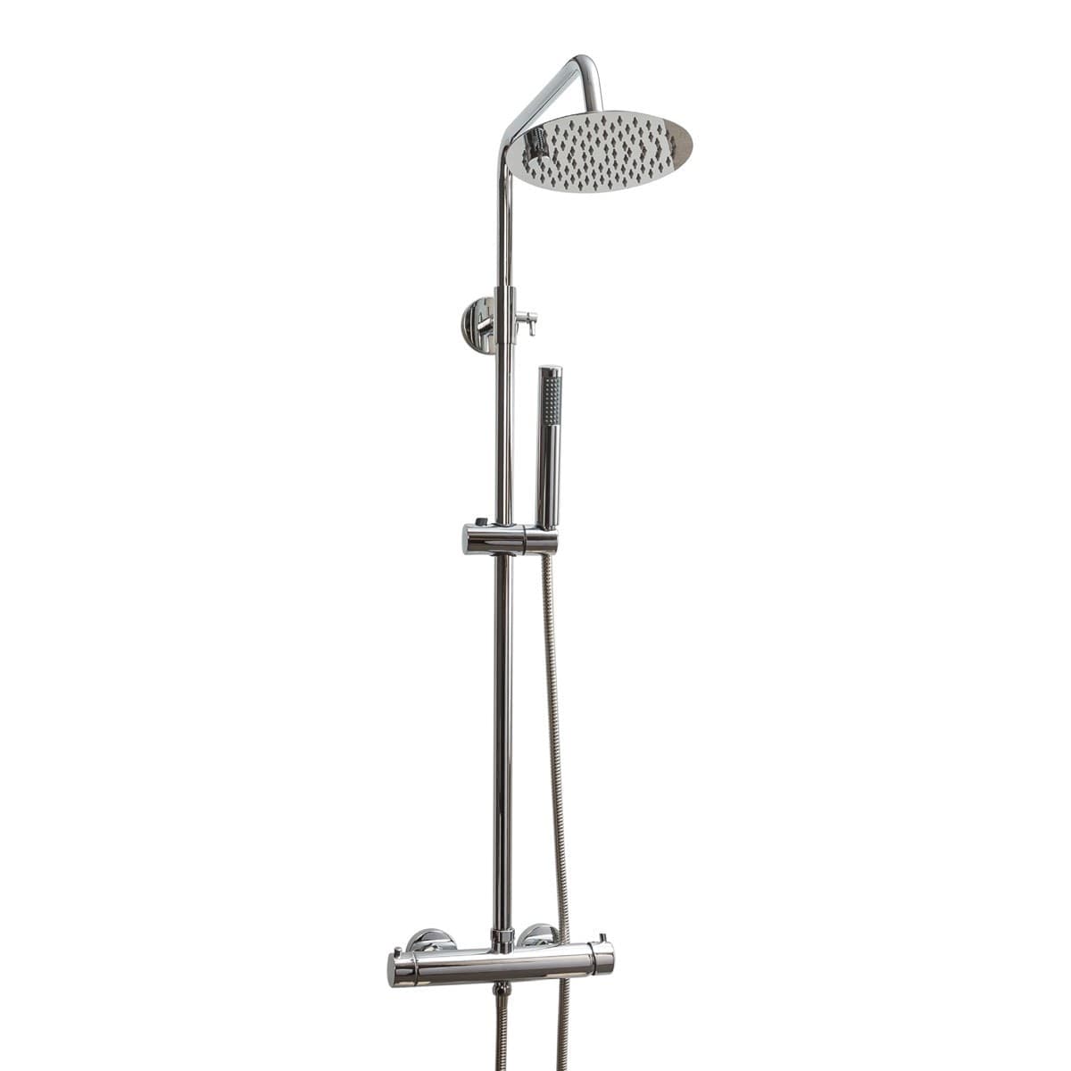Colonna-Doccia-Termostatica-cromata-con-soffione-tondo-e-doccino-Easy
