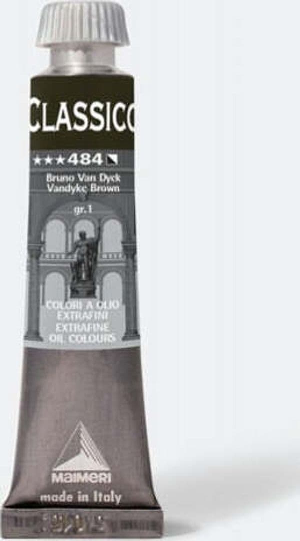 Colore a olio - extrafine - 20 ml - Bruno Van Dyck - Maimeri Giochi e giocattoli/Attività creative/Accessori per disegnare e colorare/Pittura/Acquarelli Eurocartuccia - Pavullo, Commerciovirtuoso.it