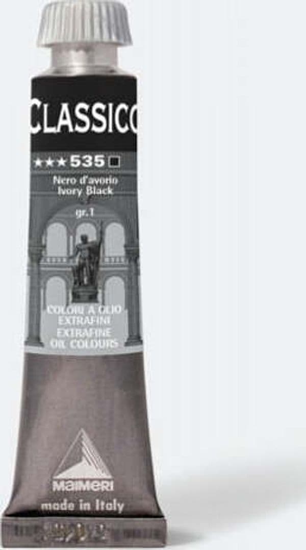 Colore a olio - extrafine - 20 ml - nero d'avorio - Maimeri Giochi e giocattoli/Attività creative/Accessori per disegnare e colorare/Pittura/Acquarelli Eurocartuccia - Pavullo, Commerciovirtuoso.it