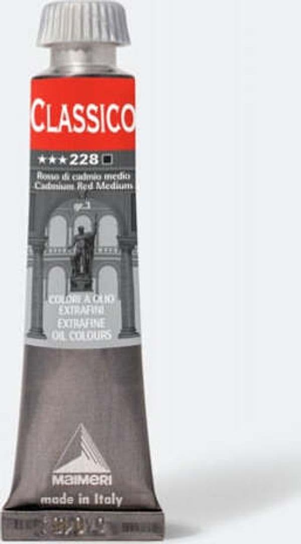 Colore a olio - extrafine - 20 ml - rosso cadmio medio - Maimeri Giochi e giocattoli/Attività creative/Accessori per disegnare e colorare/Pittura/Acquarelli Eurocartuccia - Pavullo, Commerciovirtuoso.it