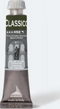 Colore a olio - extrafine - 20 ml - terra d'ombra bruciata - Maimeri Giochi e giocattoli/Attività creative/Accessori per disegnare e colorare/Pittura/Acquarelli Eurocartuccia - Pavullo, Commerciovirtuoso.it
