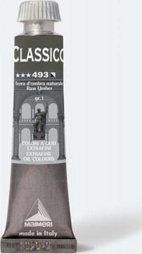 Colore a olio - extrafine - 20 ml - terra d'ombra naturale - Maimeri Giochi e giocattoli/Attività creative/Accessori per disegnare e colorare/Pittura/Acquarelli Eurocartuccia - Pavullo, Commerciovirtuoso.it