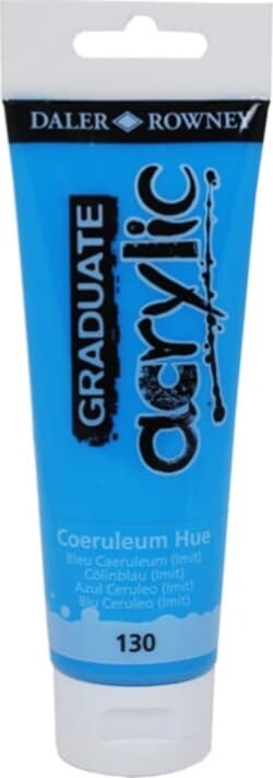 Colore acrilico fine Graduate - 120 ml - ceruleo imitazione - Daler Rowney Giochi e giocattoli/Attività creative/Accessori per disegnare e colorare/Pittura/Acquarelli Eurocartuccia - Pavullo, Commerciovirtuoso.it