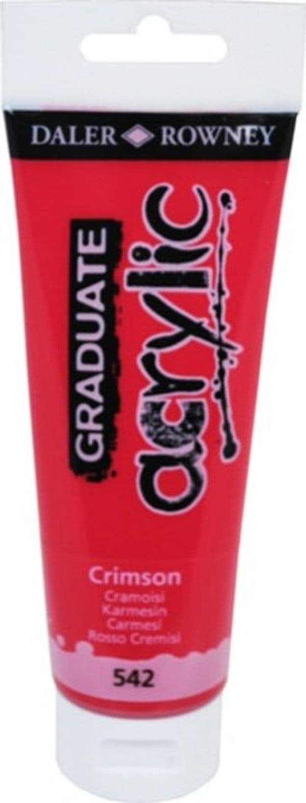 Colore acrilico fine Graduate - 120 ml - cremisi - Daler Rowney Giochi e giocattoli/Attività creative/Accessori per disegnare e colorare/Pittura/Acquarelli Eurocartuccia - Pavullo, Commerciovirtuoso.it