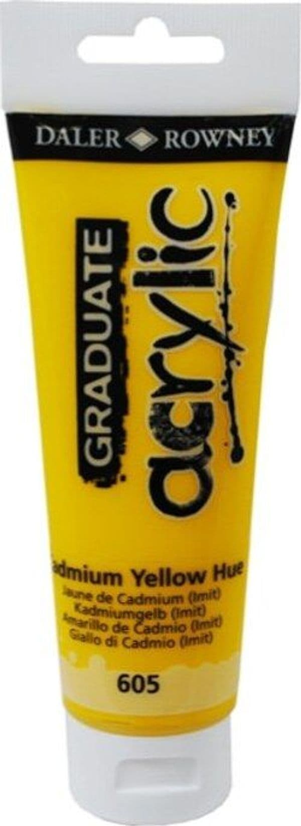 Colore acrilico fine Graduate - 120 ml - giallo cadmio imitazione - Daler Rowney Giochi e giocattoli/Attività creative/Accessori per disegnare e colorare/Pittura/Acquarelli Eurocartuccia - Pavullo, Commerciovirtuoso.it