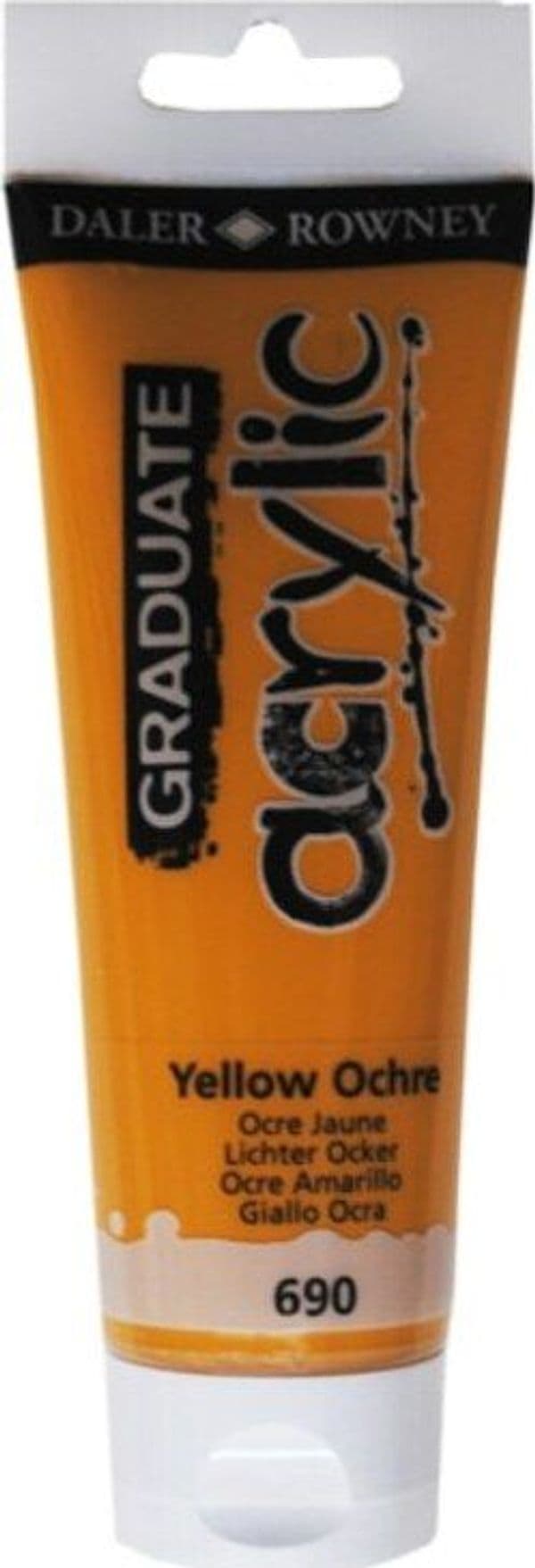 Colore acrilico fine Graduate - 120 ml - giallo ocra - Daler Rowney Giochi e giocattoli/Attività creative/Accessori per disegnare e colorare/Pittura/Acquarelli Eurocartuccia - Pavullo, Commerciovirtuoso.it