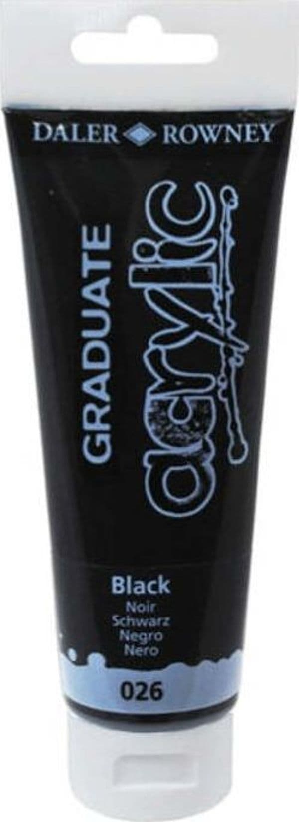 Colore acrilico fine Graduate - 120 ml - nero - Daler Rowney Giochi e giocattoli/Attività creative/Accessori per disegnare e colorare/Pittura/Acquarelli Eurocartuccia - Pavullo, Commerciovirtuoso.it