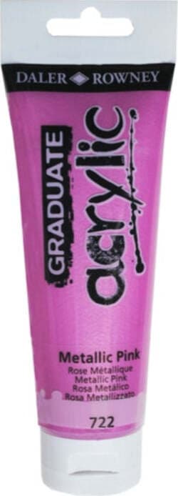Colore acrilico fine Graduate - 120 ml - rosa metal - Daler Rowney Giochi e giocattoli/Attività creative/Accessori per disegnare e colorare/Pittura/Acquarelli Eurocartuccia - Pavullo, Commerciovirtuoso.it