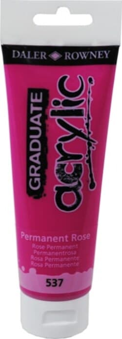 Colore acrilico fine Graduate - 120 ml - rosa permanente - Daler Rowney Giochi e giocattoli/Attività creative/Accessori per disegnare e colorare/Pittura/Acquarelli Eurocartuccia - Pavullo, Commerciovirtuoso.it