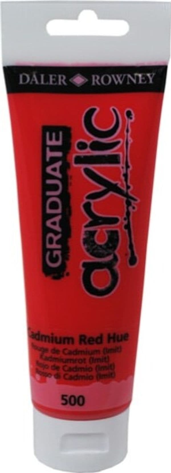 Colore acrilico fine Graduate - 120 ml - rosso cadmio imitazione - Daler Rowney Giochi e giocattoli/Attività creative/Accessori per disegnare e colorare/Pittura/Acquarelli Eurocartuccia - Pavullo, Commerciovirtuoso.it