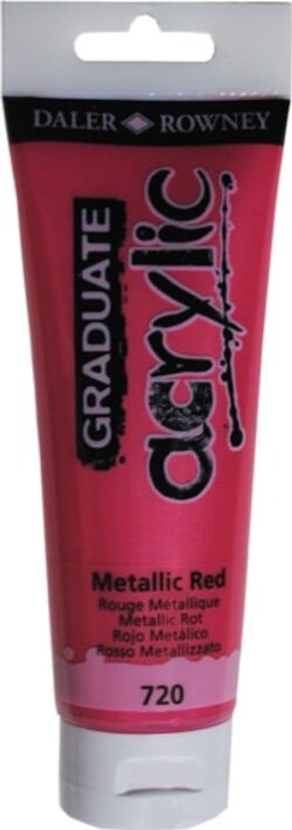Colore acrilico fine Graduate - 120 ml - rosso metal - Daler Rowney Giochi e giocattoli/Attività creative/Accessori per disegnare e colorare/Pittura/Acquarelli Eurocartuccia - Pavullo, Commerciovirtuoso.it
