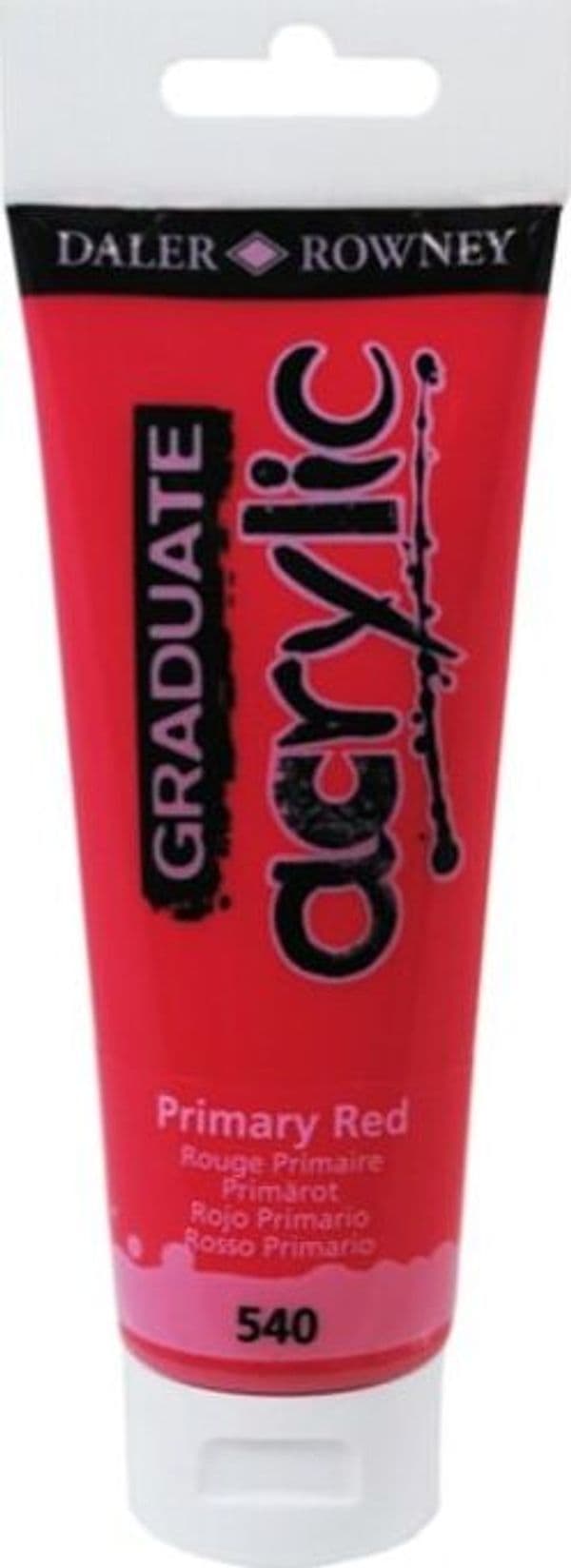 Colore acrilico fine Graduate - 120 ml - rosso primario - Daler Rowney Giochi e giocattoli/Attività creative/Accessori per disegnare e colorare/Pittura/Acquarelli Eurocartuccia - Pavullo, Commerciovirtuoso.it