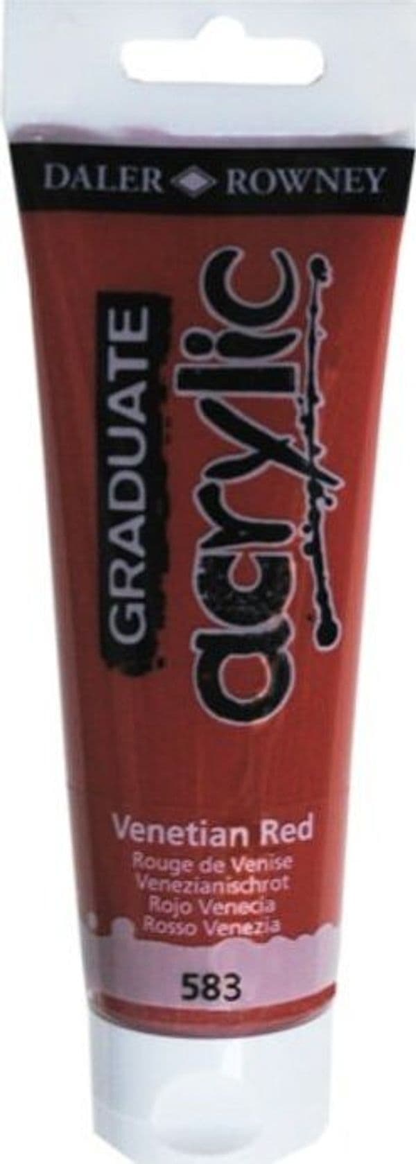 Colore acrilico fine Graduate - 120 ml - rosso Venezia - Daler Rowney Giochi e giocattoli/Attività creative/Accessori per disegnare e colorare/Pittura/Acquarelli Eurocartuccia - Pavullo, Commerciovirtuoso.it