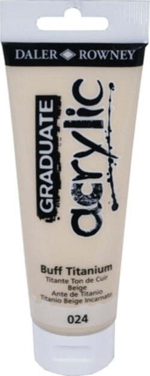 Colore acrilico fine Graduate - 120 ml - titanium buff - Daler Rowney Giochi e giocattoli/Attività creative/Accessori per disegnare e colorare/Pittura/Acquarelli Eurocartuccia - Pavullo, Commerciovirtuoso.it