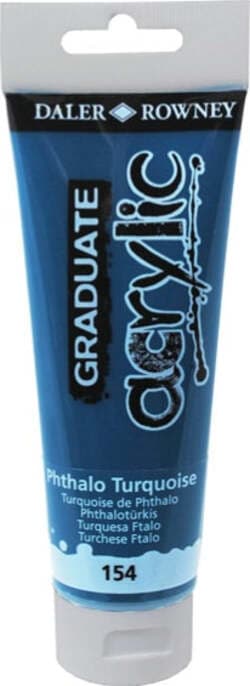 Colore acrilico fine Graduate - 120 ml - turchese ftalo - Daler Rowney Giochi e giocattoli/Attività creative/Accessori per disegnare e colorare/Pittura/Acquarelli Eurocartuccia - Pavullo, Commerciovirtuoso.it
