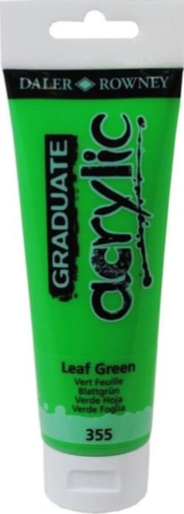 Colore acrilico fine Graduate - 120 ml - verde foglia - Daler Rowney Giochi e giocattoli/Attività creative/Accessori per disegnare e colorare/Pittura/Acquarelli Eurocartuccia - Pavullo, Commerciovirtuoso.it