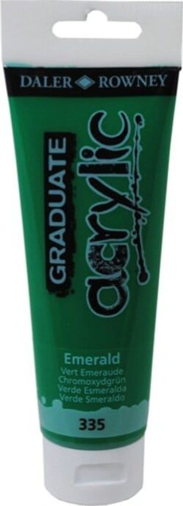 Colore acrilico fine Graduate - 120 ml - verde smeraldo - Daler Rowney Giochi e giocattoli/Attività creative/Accessori per disegnare e colorare/Pittura/Acquarelli Eurocartuccia - Pavullo, Commerciovirtuoso.it
