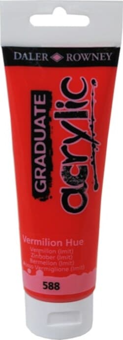 Colore acrilico fine Graduate - 120 ml - vermiglione - Daler Rowney Giochi e giocattoli/Attività creative/Accessori per disegnare e colorare/Pittura/Acquarelli Eurocartuccia - Pavullo, Commerciovirtuoso.it