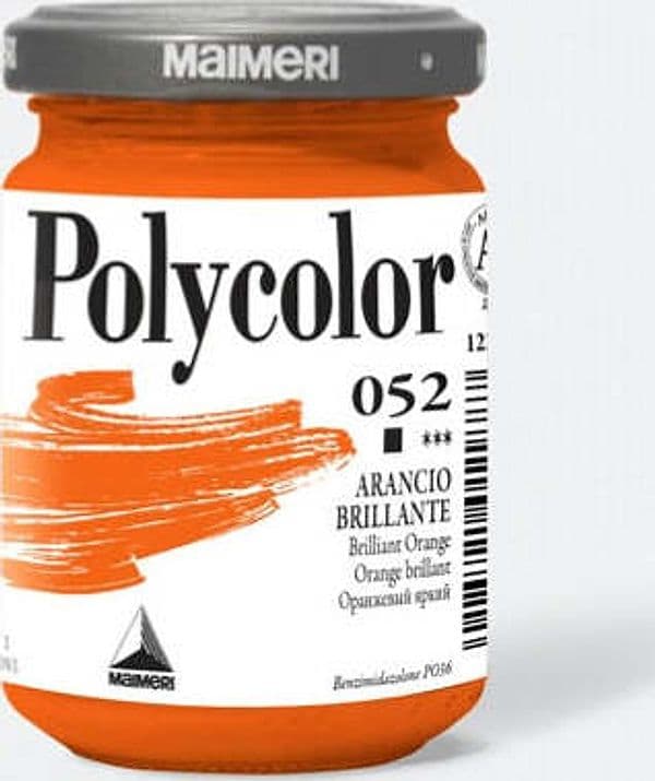 Colore vinilico Polycolor - 140 ml - arancio brillante - Maimeri Giochi e giocattoli/Attività creative/Accessori per disegnare e colorare/Pittura/Acquarelli Eurocartuccia - Pavullo, Commerciovirtuoso.it