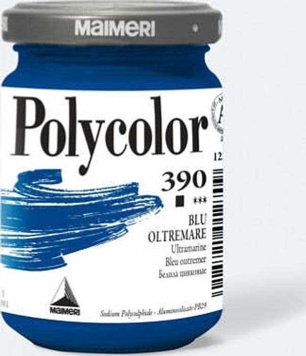 Colore vinilico Polycolor - 140 ml - blu oltremare - Maimeri Giochi e giocattoli/Attività creative/Accessori per disegnare e colorare/Pittura/Acquarelli Eurocartuccia - Pavullo, Commerciovirtuoso.it