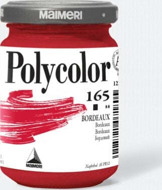 Colore vinilico Polycolor - 140 ml - carminio - Maimeri Giochi e giocattoli/Attività creative/Accessori per disegnare e colorare/Pittura/Acquarelli Eurocartuccia - Pavullo, Commerciovirtuoso.it