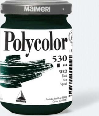 Colore vinilico Polycolor - 140 ml - nero - Maimeri Giochi e giocattoli/Attività creative/Accessori per disegnare e colorare/Pittura/Acquarelli Eurocartuccia - Pavullo, Commerciovirtuoso.it