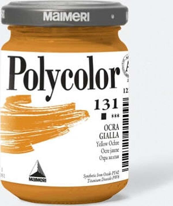 Colore vinilico Polycolor - 140 ml - ocra gialla - Maimeri Giochi e giocattoli/Attività creative/Accessori per disegnare e colorare/Pittura/Acquarelli Eurocartuccia - Pavullo, Commerciovirtuoso.it