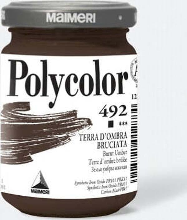 Colore vinilico Polycolor - 140 ml - terra d'ombra bruciata - Maimeri Giochi e giocattoli/Attività creative/Accessori per disegnare e colorare/Pittura/Acquarelli Eurocartuccia - Pavullo, Commerciovirtuoso.it