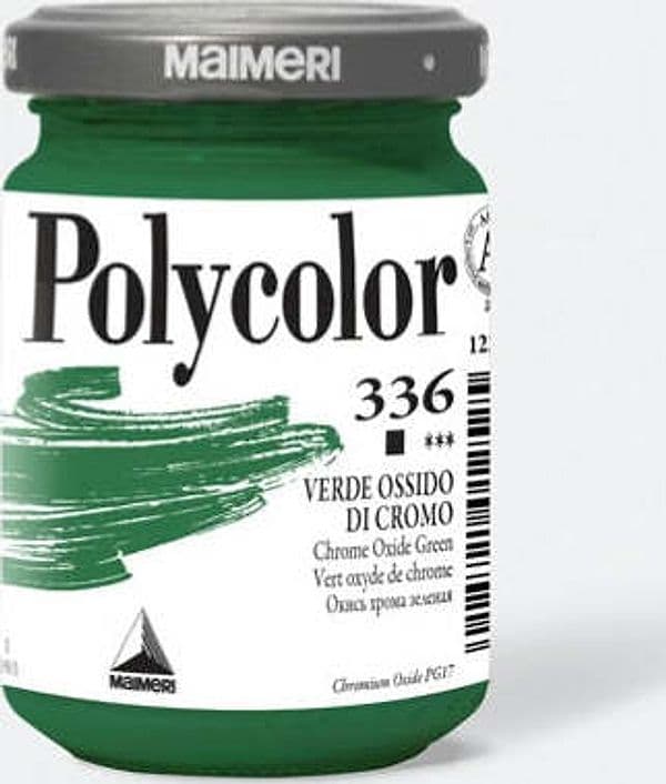 Colore vinilico Polycolor - 140 ml - verde ossido di cromo - Maimeri Giochi e giocattoli/Attività creative/Accessori per disegnare e colorare/Pittura/Acquarelli Eurocartuccia - Pavullo, Commerciovirtuoso.it