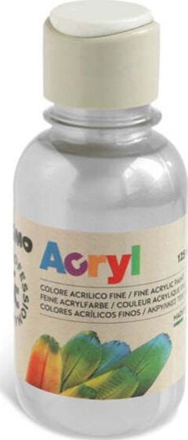 Colori Acryl - 125ml - argento - Primo Giochi e giocattoli/Attività creative/Accessori per disegnare e colorare/Pittura/Colori a tempera Eurocartuccia - Pavullo, Commerciovirtuoso.it