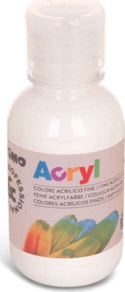 Colori Acryl - 125ml - bianco - Primo Giochi e giocattoli/Attività creative/Accessori per disegnare e colorare/Pittura/Colori a tempera Eurocartuccia - Pavullo, Commerciovirtuoso.it