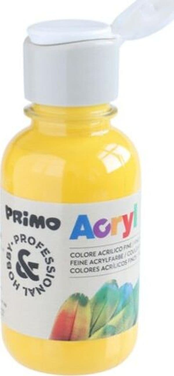 Colori Acryl - 125ml - giallo - Primo Giochi e giocattoli/Attività creative/Accessori per disegnare e colorare/Pittura/Colori a tempera Eurocartuccia - Pavullo, Commerciovirtuoso.it