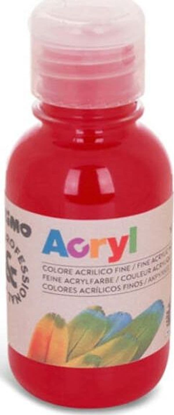 Colori Acryl - 125ml - rosso carminio - Primo Giochi e giocattoli/Attività creative/Accessori per disegnare e colorare/Pittura/Colori a tempera Eurocartuccia - Pavullo, Commerciovirtuoso.it