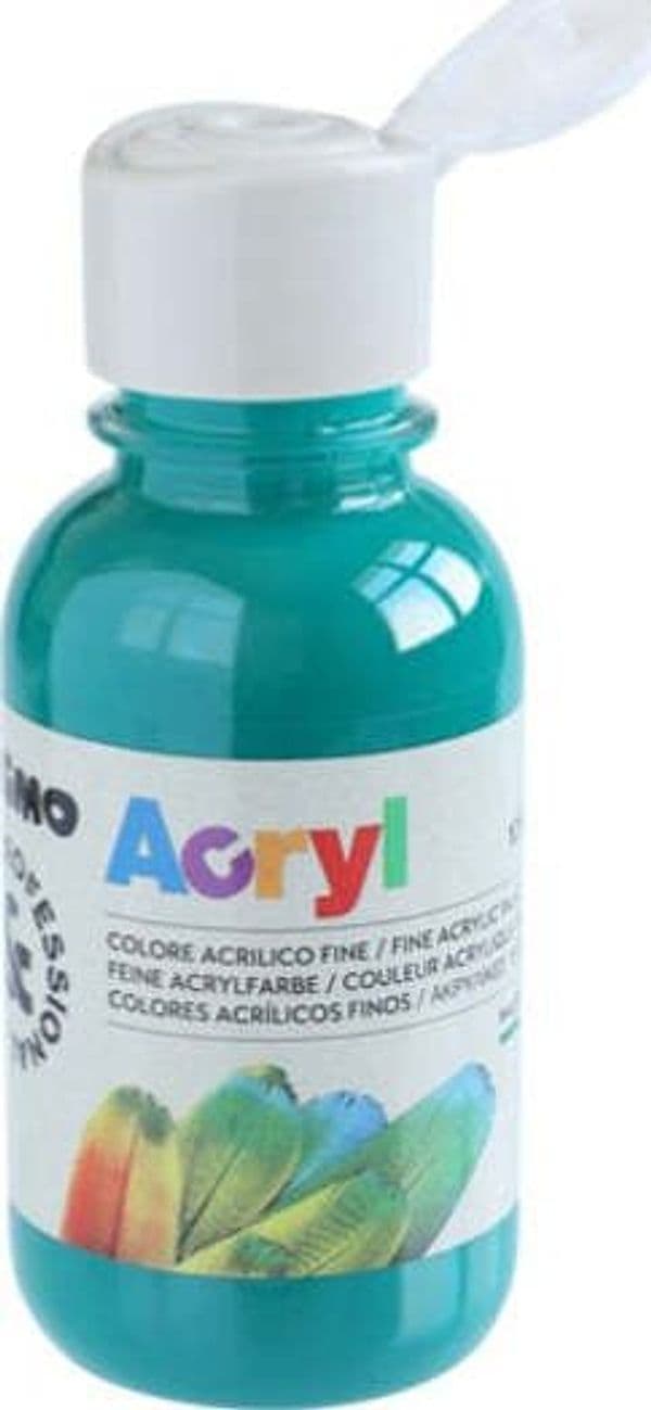 Colori Acryl - 125ml - verde smeraldo - Primo Giochi e giocattoli/Attività creative/Accessori per disegnare e colorare/Pittura/Colori a tempera Eurocartuccia - Pavullo, Commerciovirtuoso.it