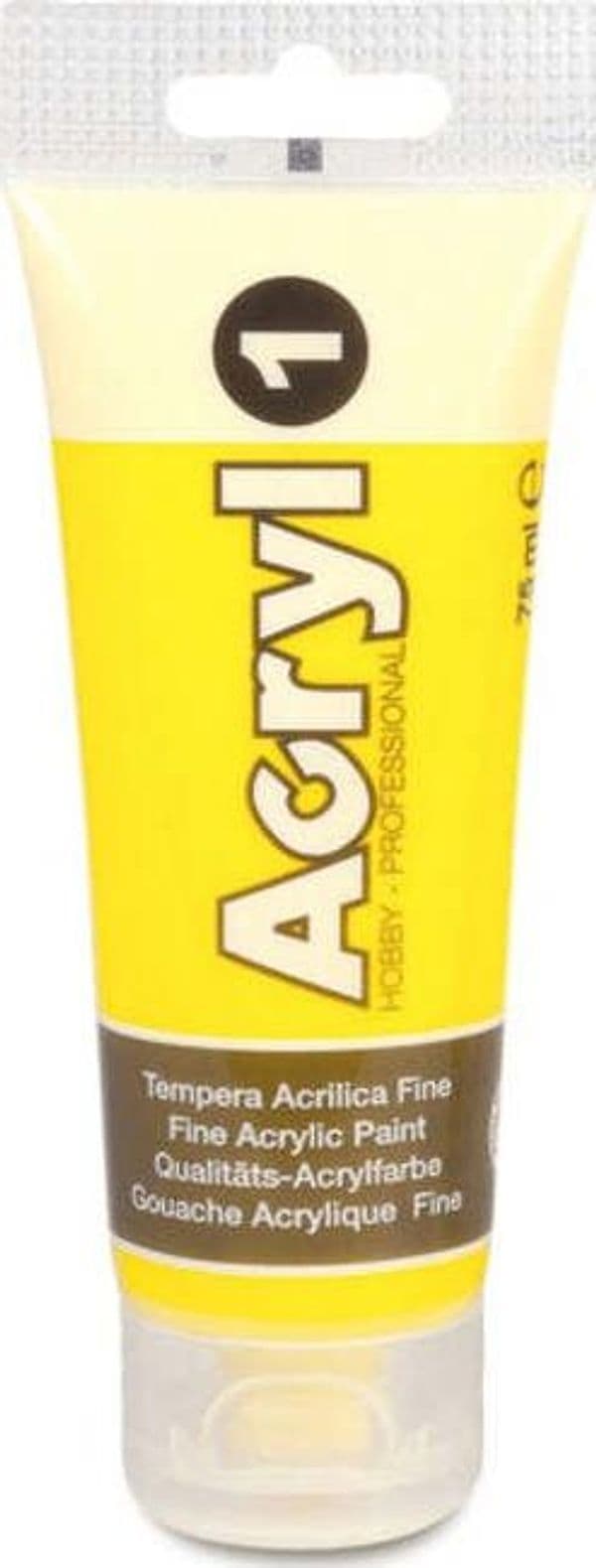 Colori Acryl - 75ml - giallo primario - Primo Giochi e giocattoli/Attività creative/Accessori per disegnare e colorare/Pittura/Colori a tempera Eurocartuccia - Pavullo, Commerciovirtuoso.it