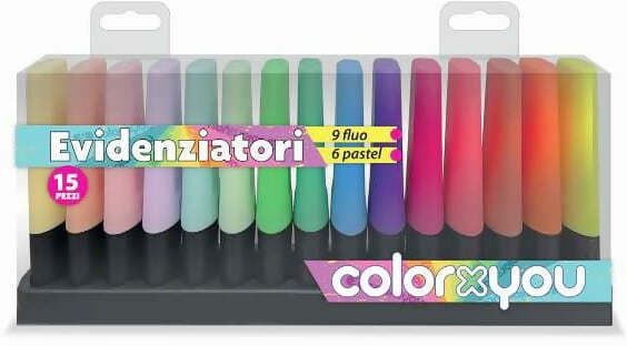 Colorxyou evidenziatore in deskset da 15colori new 24 in Astucci Cartoleria Deja Vu - Crotone, commercioVirtuoso.it