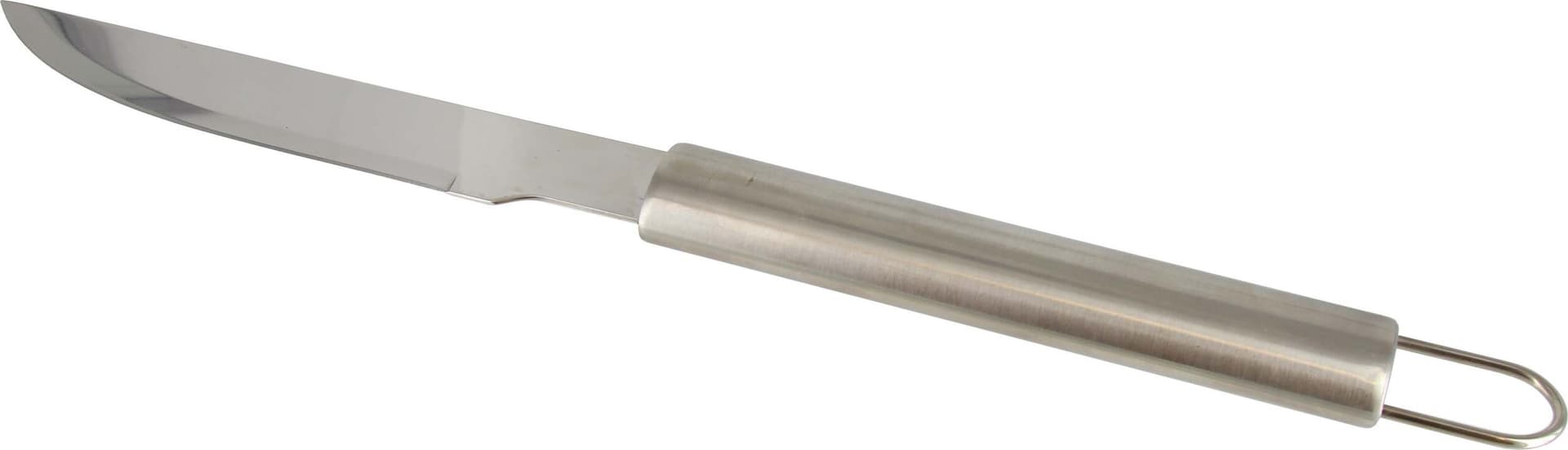Coltello Da Barbecue in Acciaio Inox Coltello Da Carne Manico in Acciaio SatinatoTEXAS Casa e cucina/Stoviglie/Posate/Coltelli/Coltelli da bistecca Ferus - Montoro, Commerciovirtuoso.it