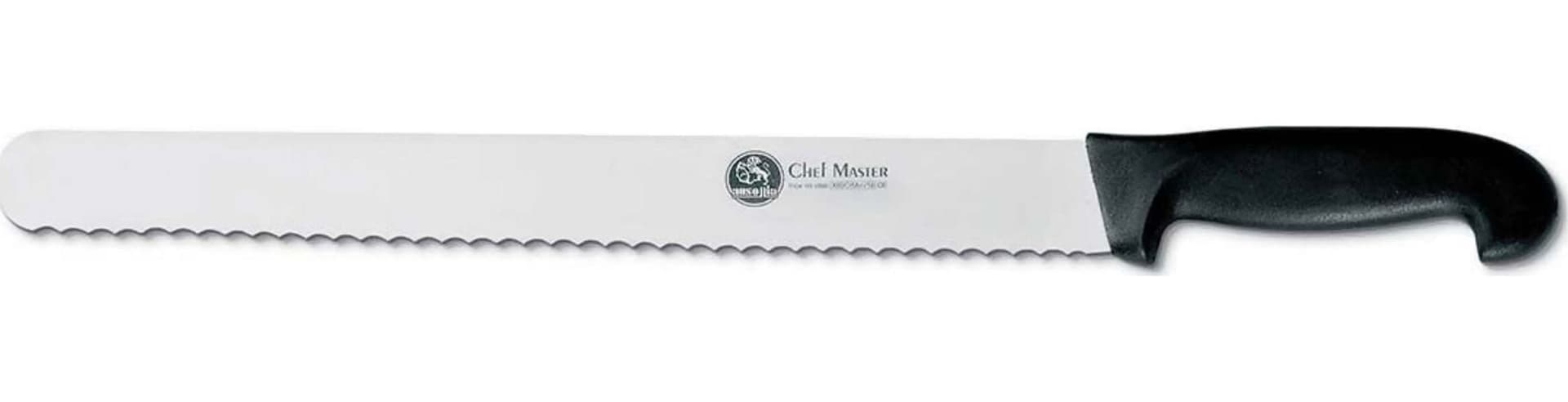 Coltello Pasticceria Per Dolci Pan Di Spagna Con Lama Dentata Da 33 Cm E Manico In Polipropilene Ausonia - 67477 in Coltelli da torta Ausonia - Maniago, commercioVirtuoso.it