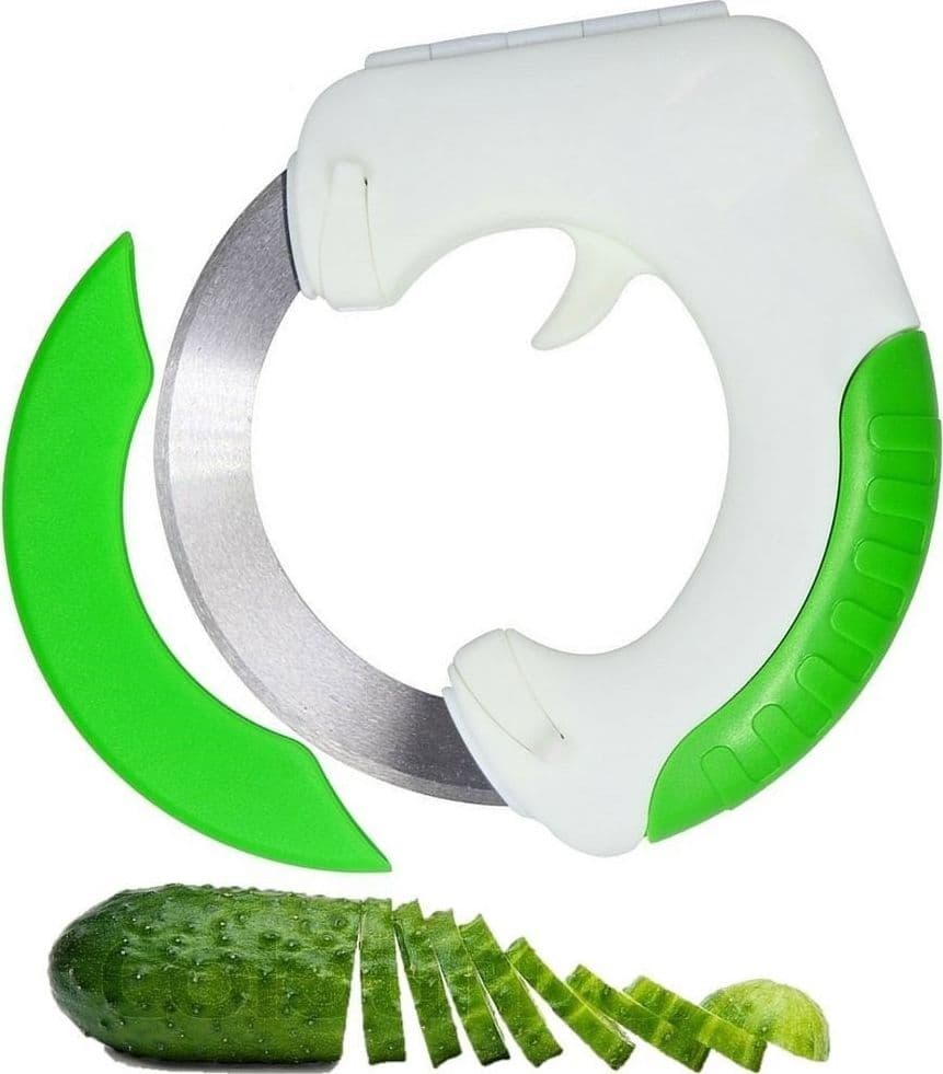 COLTELLO ROTANTE RUOTA CON LAMA IN ACCIAIO INOX PER PIZZA VERDURE CARNE 15200 Casa e cucina/Utensili da cucina/Affettaverdure e mandolini da cucina Trade Shop italia - Napoli, Commerciovirtuoso.it