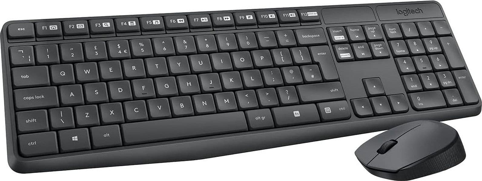 Combo Tastiera e Mouse Wireless Logitech per Windows Ricevitore Unifying USB 2,4 GHz 15 Tasti FN Lunga Durata della Batteria PC Layout Italiano QWERTY in 85cento.it - Potenza, commercioVirtuoso.it