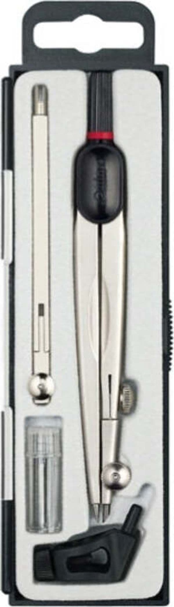 Compasso universale medio - diametro max cerchio 480mm - con allunga - Rotring Cancelleria e prodotti per ufficio/Scuola e materiale didattico/Materiale scolastico/Compassi Eurocartuccia - Pavullo, Commerciovirtuoso.it