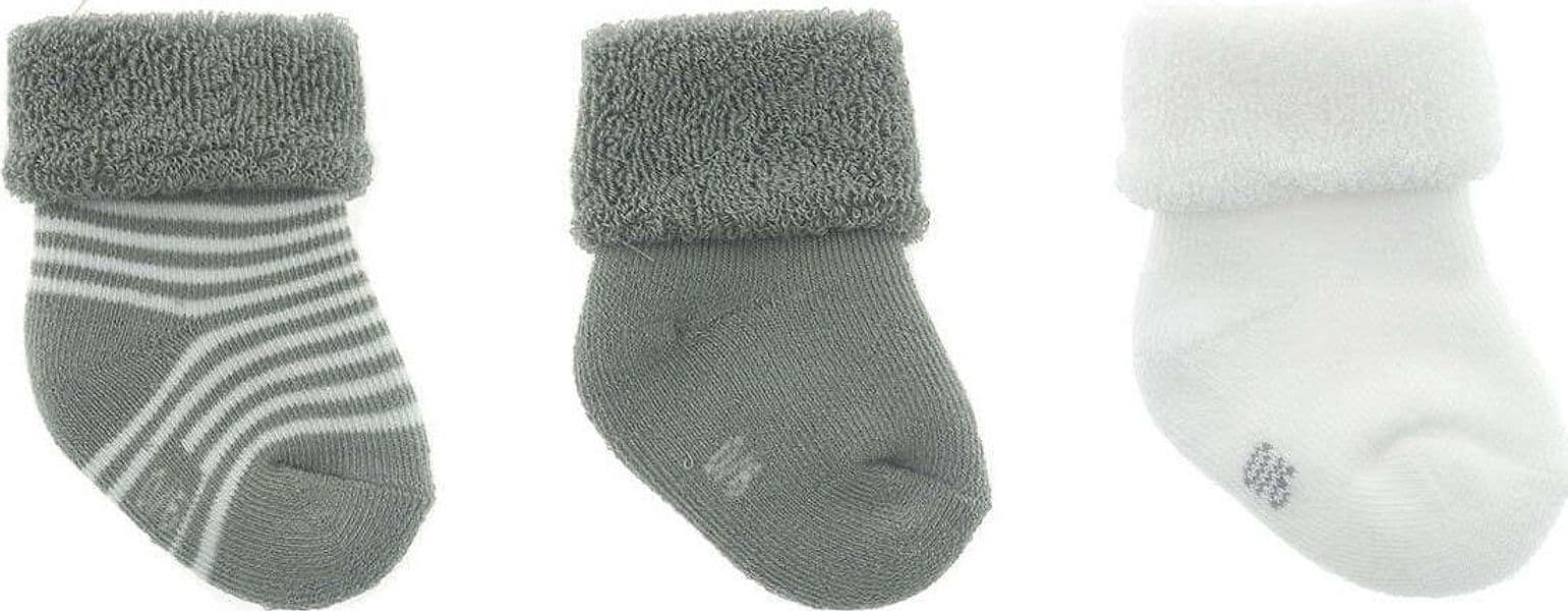 Completo 3 Calzine Lisce Grigio Moda/Prima infanzia/Abbigliamento/Bambino 0-24/Calze e calzamaglie/Calzini La Casa Del Bebè - Napoli, Commerciovirtuoso.it
