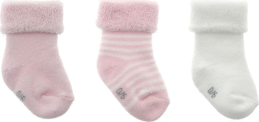 Completo 3 Calzine Liso Rosa Moda/Prima infanzia/Abbigliamento/Bambina 0-24/Calze e calzamaglie/Calzini La Casa Del Bebè - Napoli, Commerciovirtuoso.it