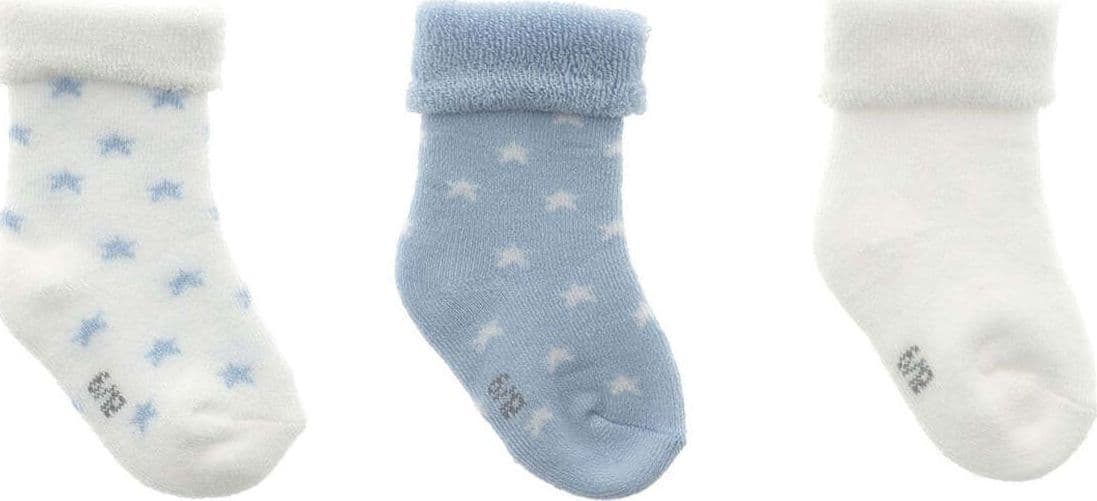 Completo 3 Calzine Star Azzurro Taglia 0000 (15 - 16) Moda/Prima infanzia/Abbigliamento/Bambino 0-24/Calze e calzamaglie/Calzini La Casa Del Bebè - Napoli, Commerciovirtuoso.it