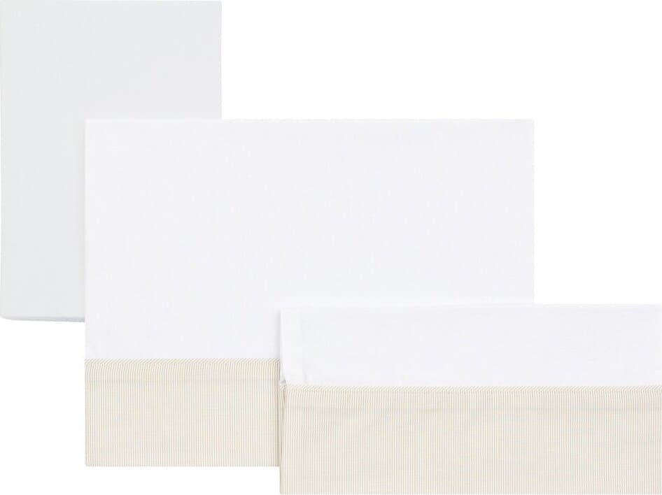 Completo Culla 3 Pz 80X120X1 Cm Star Beige Casa e cucina/Tessili per la casa/Biancheria per culle e lettini/Biancheria bebè/Completi da culla La Casa Del Bebè - Napoli, Commerciovirtuoso.it