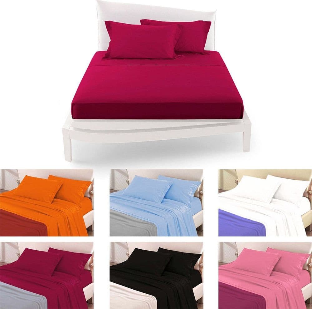 COMPLETO DA LETTO MATRIMONIALE TINTA UNITA LENZUOLA COORDINATO COPRICUSCINI Casa e cucina/Tessili per la casa/Biancheria da letto/Lenzuola e federe/Set di lenzuola e federe Trade Shop italia - Napoli, Commerciovirtuoso.it