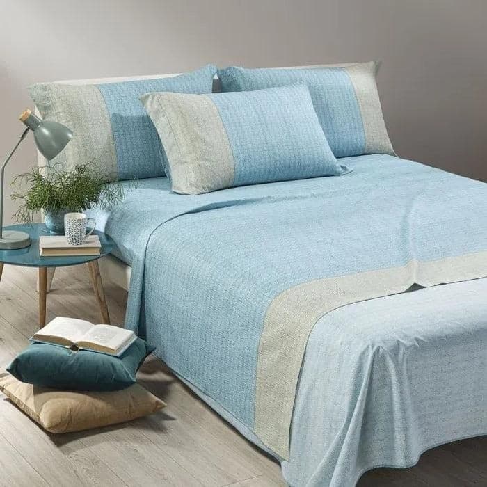 Completo Lenzuola Matrimoniale Cotone Caleffi Art.rich Colore Anice Casa e cucina/Tessili per la casa/Biancheria da letto/Lenzuola e federe/Set di lenzuola e federe Biancheria Arredo Home - Nola, Commerciovirtuoso.it